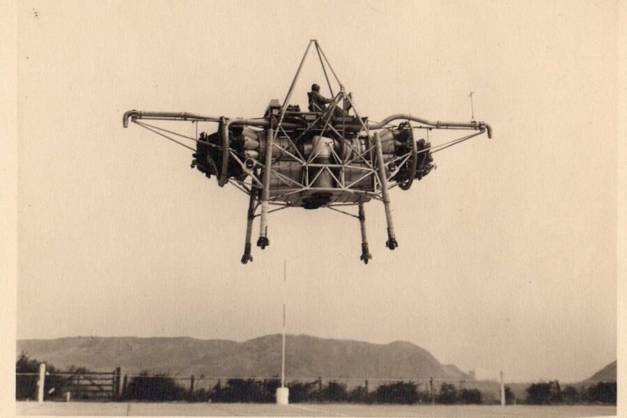 Capt. Ronnie Shepherd and the Thrust Measuring Rig