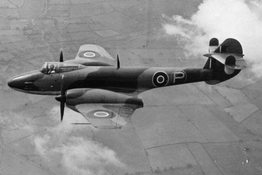 Gloster Meteor EE227 with Rolls-Royce Trent turboprops